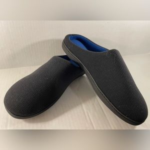 VeraCosy Men's Two-Tone Memory Foam Slippers, Size 10.5